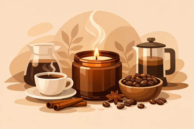 Coffee Scented Wax Candle for a Richer Ritual