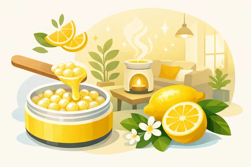 Lemon Scented Pearl Wax for a Brighter Home
