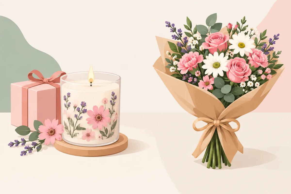 Floral Candles Versus Fresh Flowers for Gifting