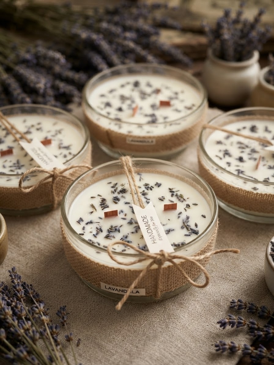 Wicke Artisan Lavender Candle | Natural Soy Wax