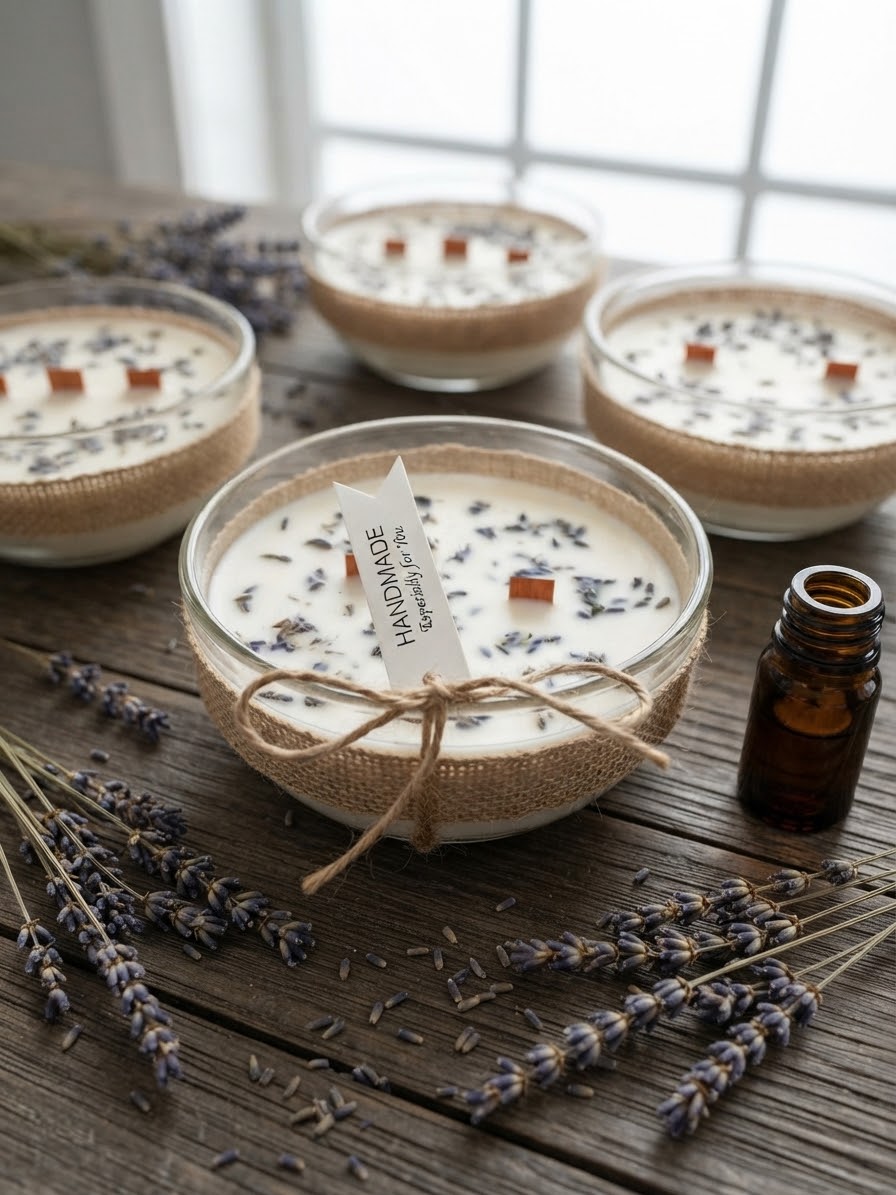 Wicke Artisan Lavender Candle | Natural Soy Wax