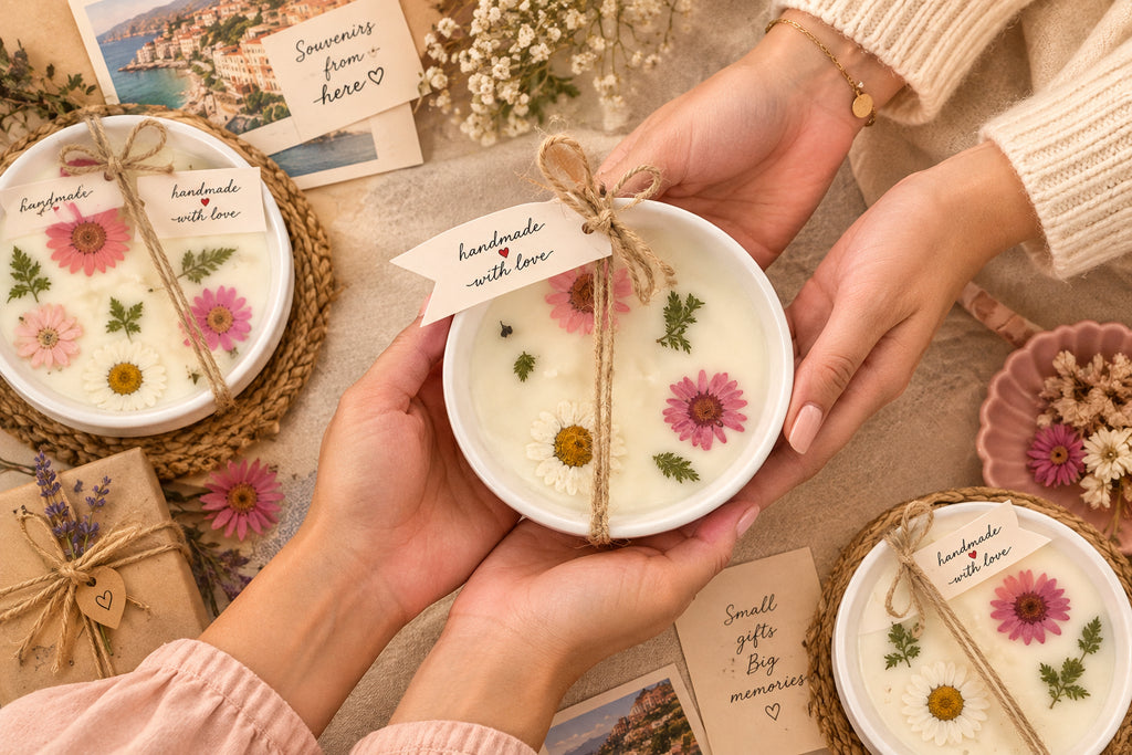 Pressed Flower Keepsake Candle | Gift Boxed, 9 oz