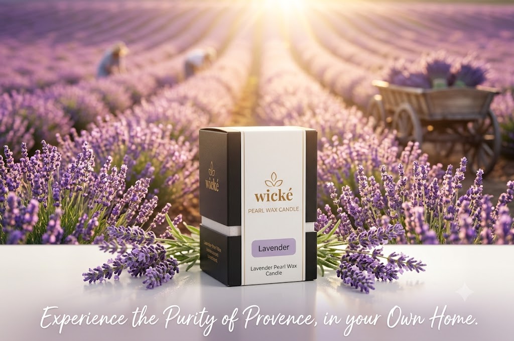 Pearl Wax Candles - Lavender